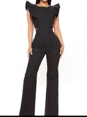 Fashion nova Janis denim jumpsuit